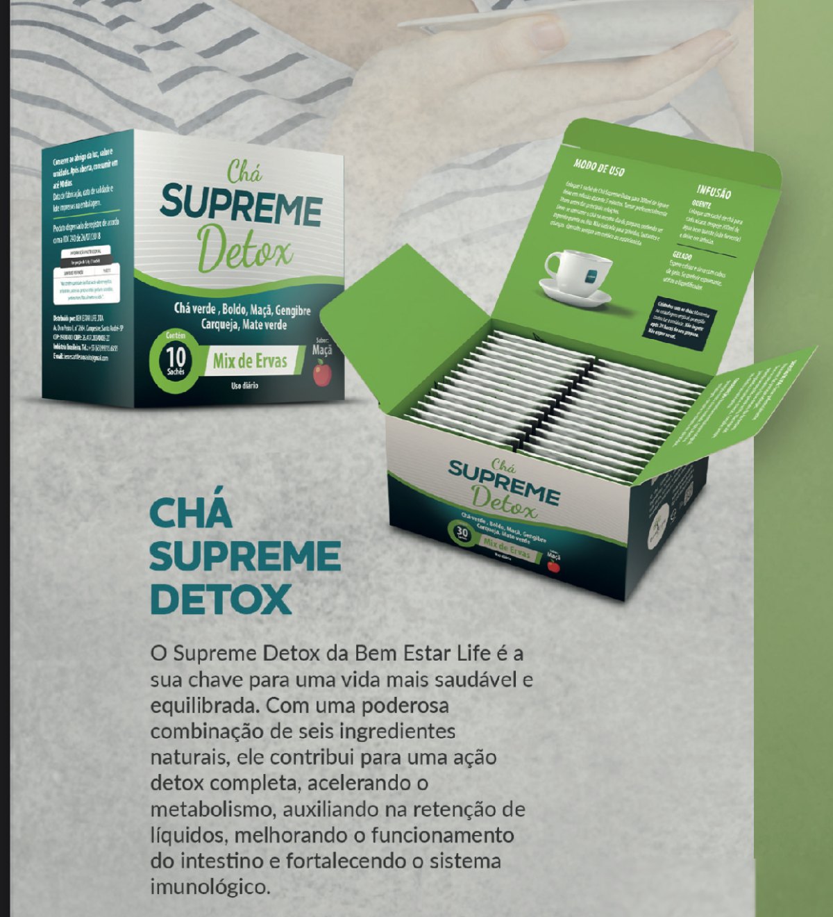 CHA SUPREME DETOX - 30 sachês